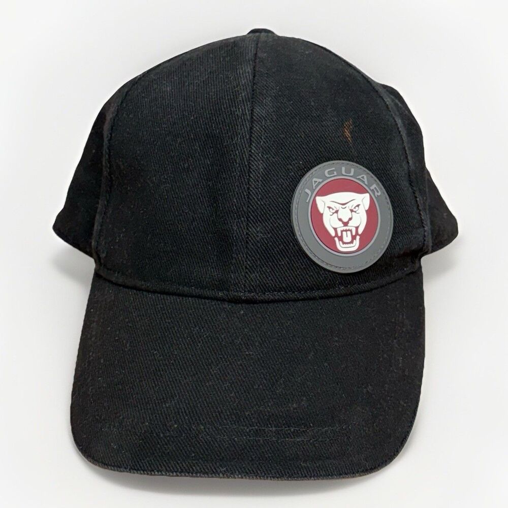 VTG Jaguar Auto Cars Men’s Official Logo Cotton Strapback Hat Black